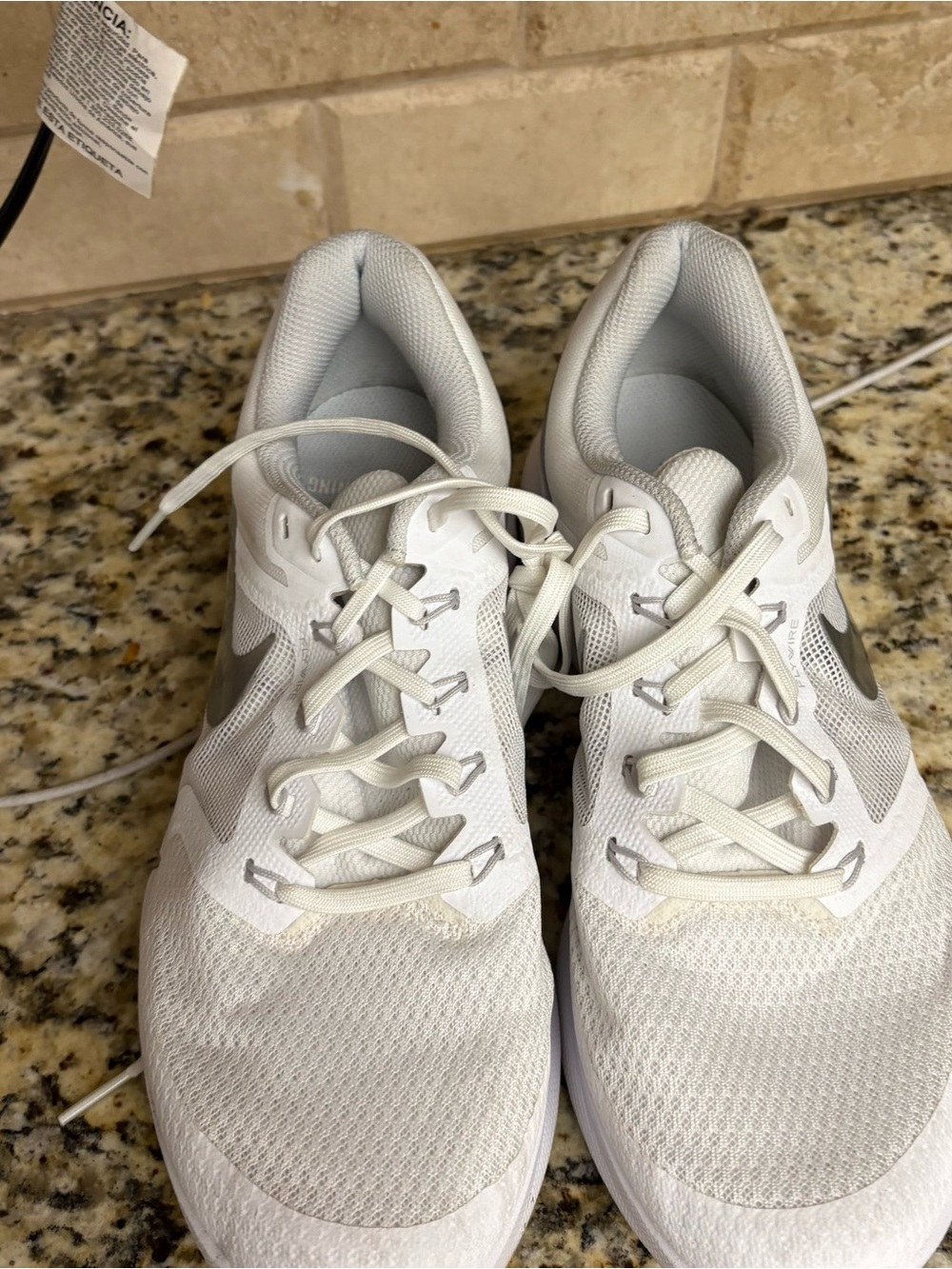 Nike White Women's Athletic Running Shoes